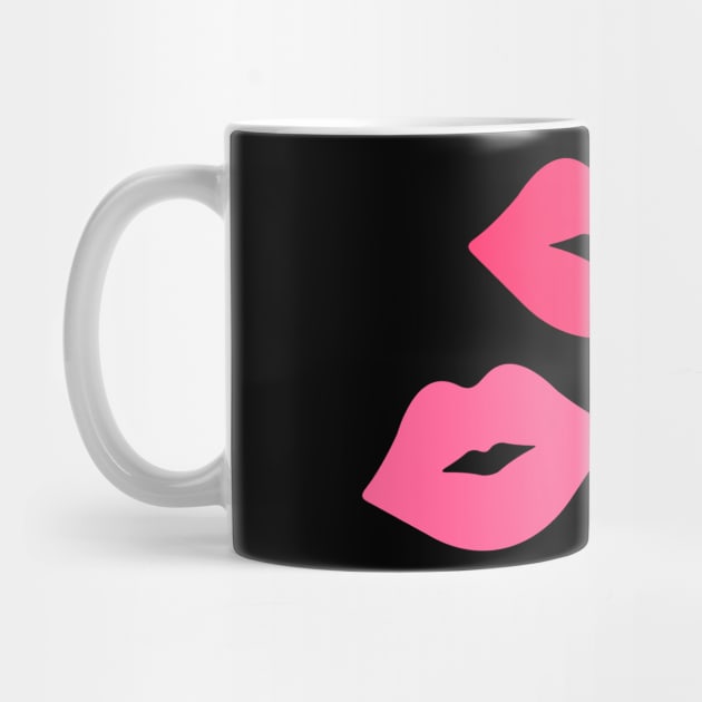 Pink Kisses Lips by XOOXOO